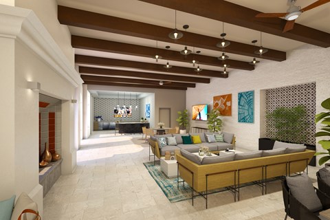 A living room with a sofa set and a TV.