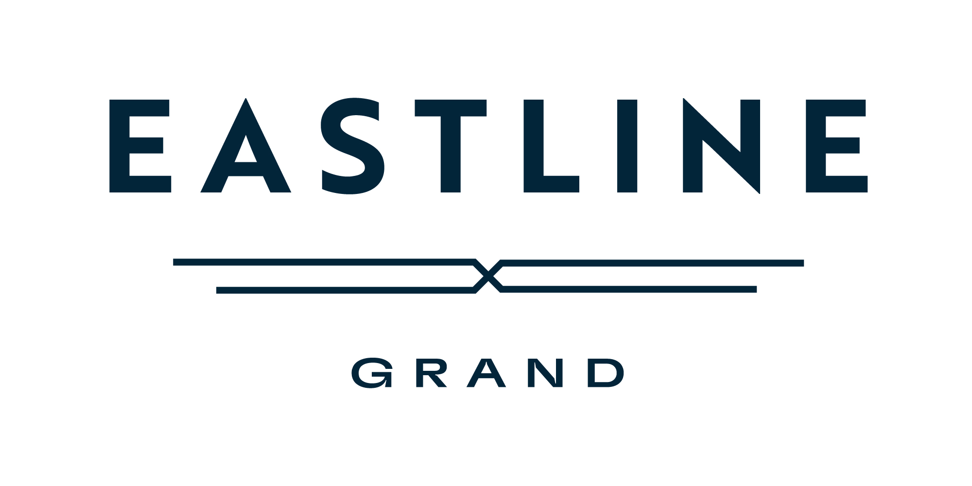 A logo with the words Eastline Grand and a design below it.
