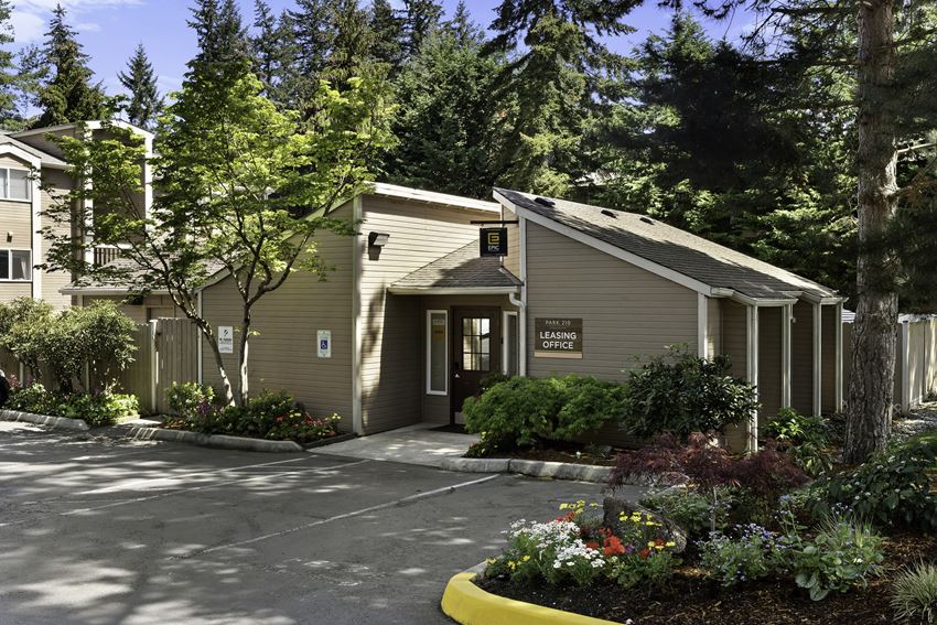The Welcome Building with a Spacious Parking Lot The Welcome Building with a Spacious Parking Lot at Park 210 Apartment Homes, Edmonds, 98026