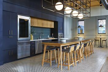Clubroom Kitchen at Postmark Apartments, Washington, 98155