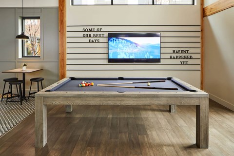 Game Room at Postmark Apartments, Shoreline, 98155