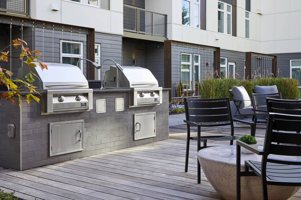 BBQs at Postmark Apartments, Shoreline, WA