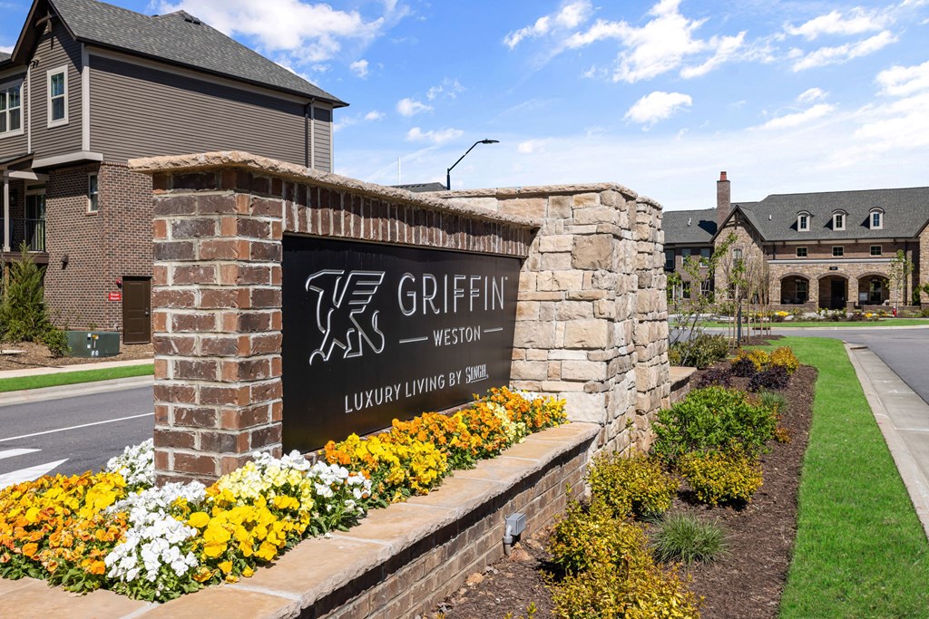 a sign at the entrance of a building at Griffin Weston, North Carolina, 27513
