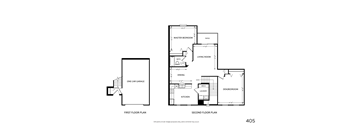 the second and third floor plans for the cliffs at keowee falls south new lakefront  at Mainstreet Village, Novi, MI, 48375