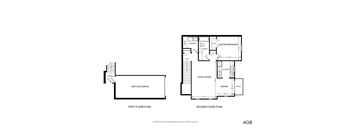 the second and third floor plans for the acadia  at Mainstreet Village, Michigan