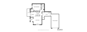 a floor plan for a bedroom house  at Mainstreet Village, Novi