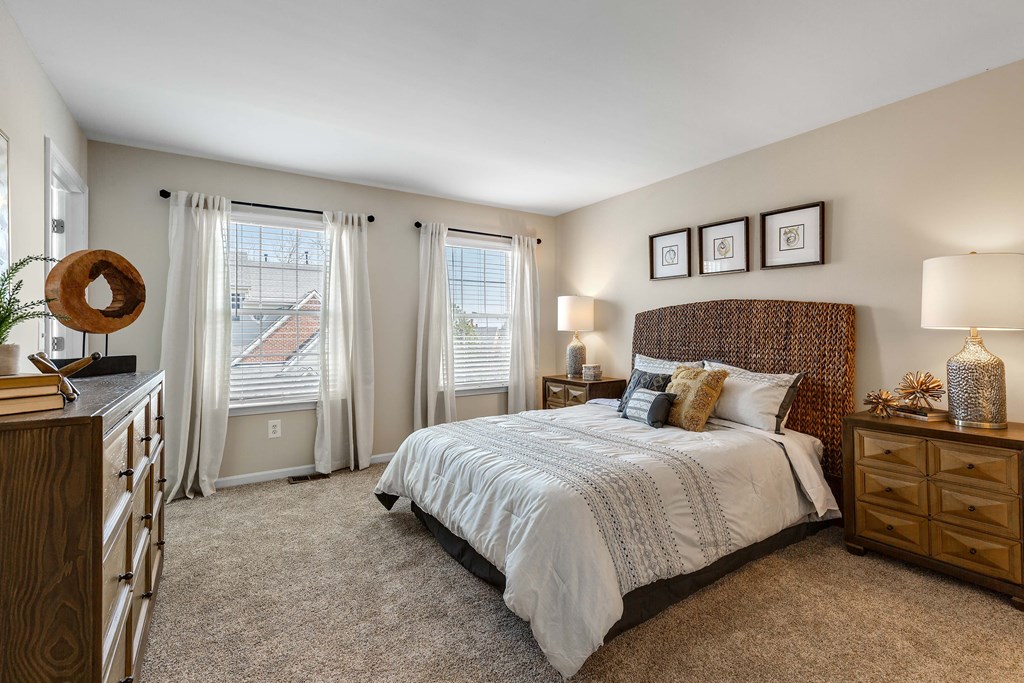 Comfortable Bedroom at Mainstreet Village, Novi, MI