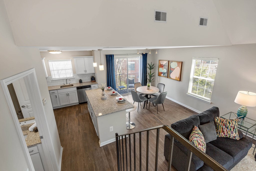 Living Area Overview at Mainstreet Village, Novi, Michigan