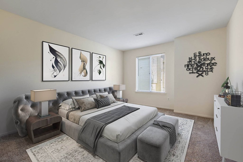 Comfortable Bedroom at Adams Creek, Auburn Hills, Michigan