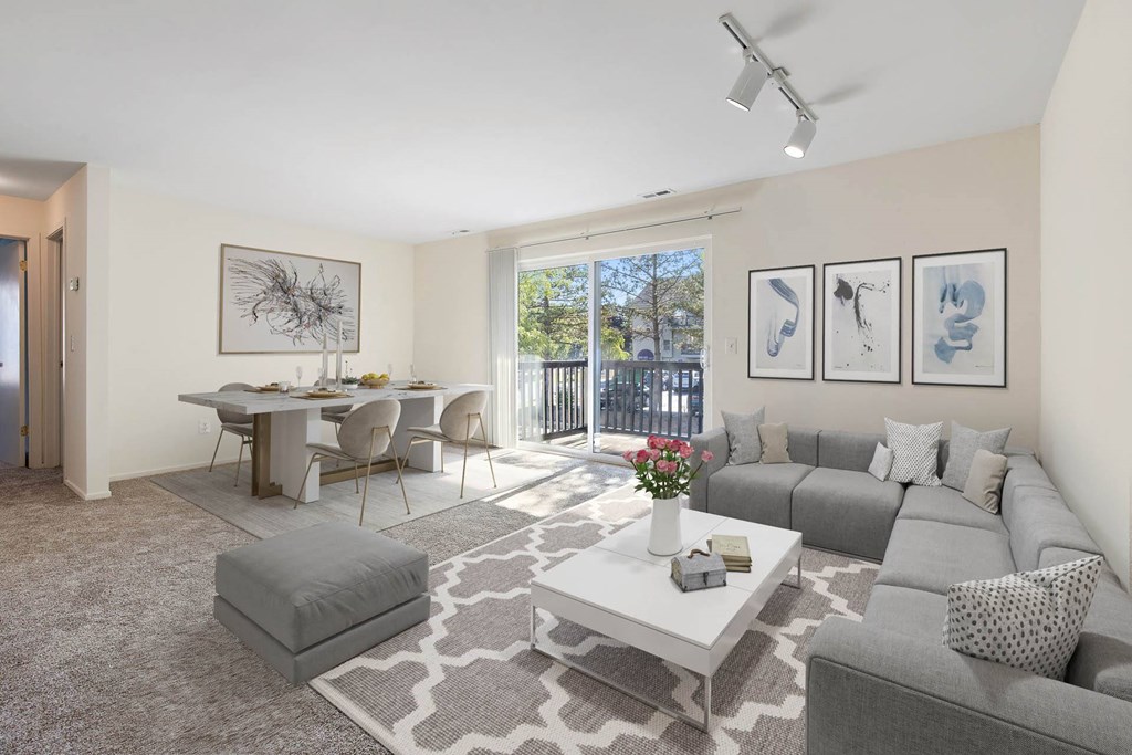 Living Room Interior at Adams Creek, Auburn Hills, MI