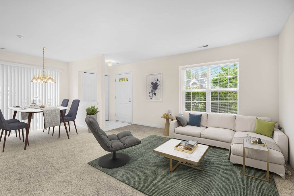 Living Room Interior at Wyndchase, Canton, Michigan