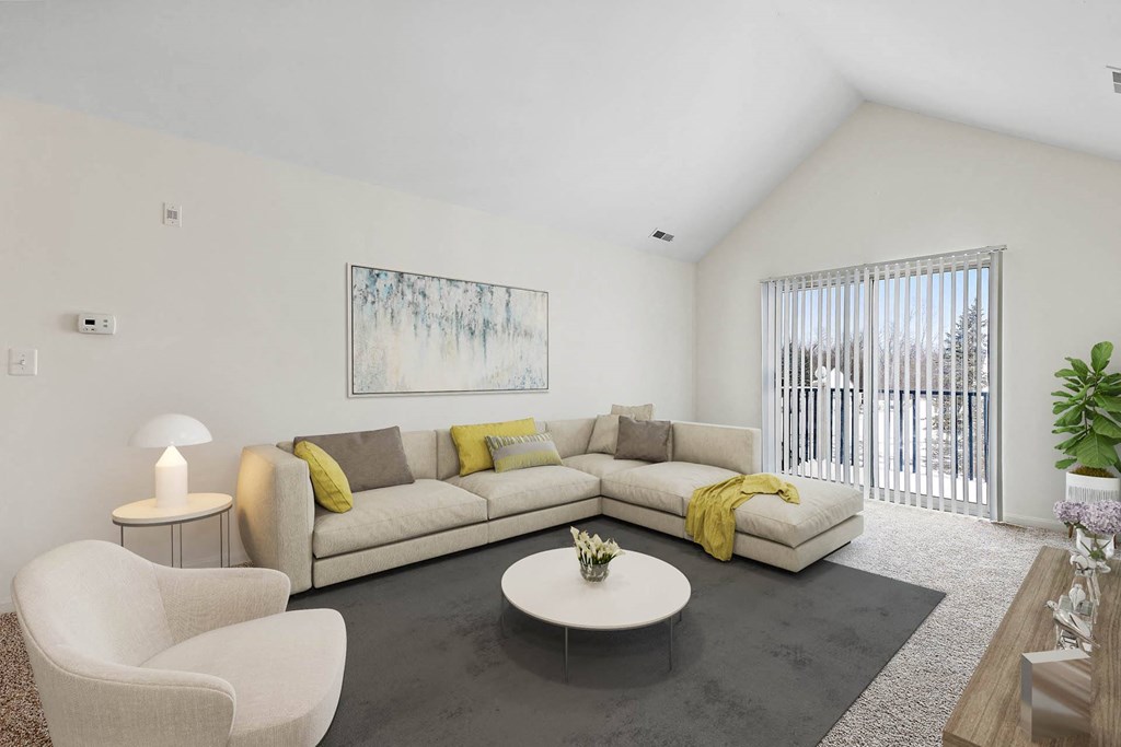 Spacious Living Room at Summit Creek, Canton, MI