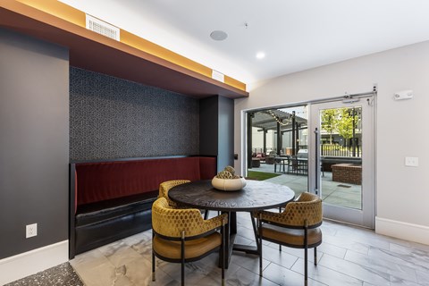 Clubroom table and chairs