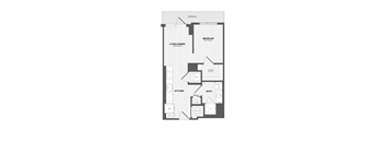 A black and white image of a floor plan for a house.