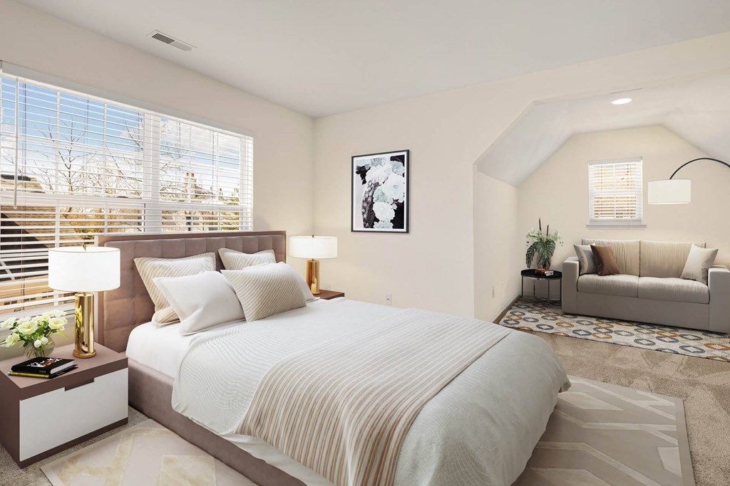 Master Bedroom at Brandywine Apartments, Michigan
