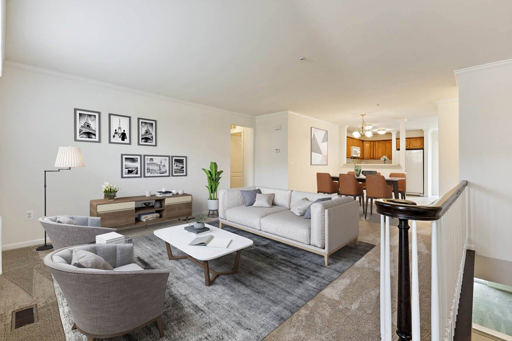 Living And Dining Area at Cidermill Village, Michigan