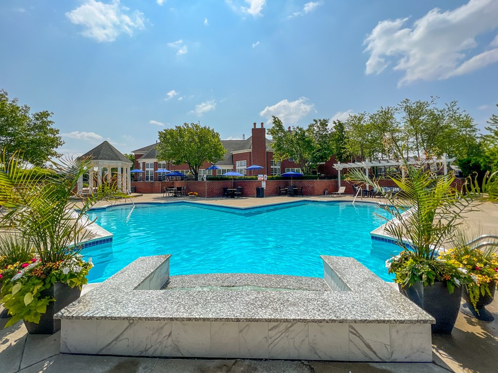 take a dip in our resort style pool resort style pool at Cidermill Village, Rochester Hills, Michigan