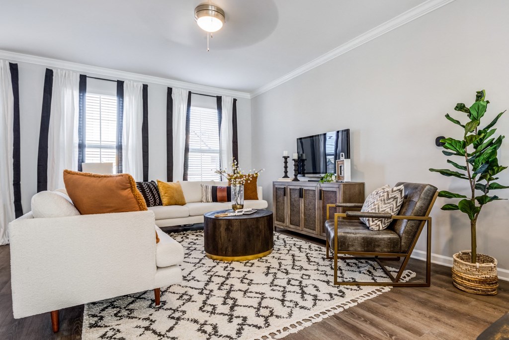 2 Bedroom townhome living area at Griffin Weston, North Carolina