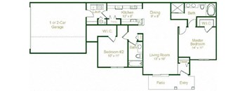 Cortland Floor Plan at Cidermill Village, Rochester Hills, MI