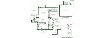 McIntosh Floor Plan at Cidermill Village, Rochester Hills, MI, 48307