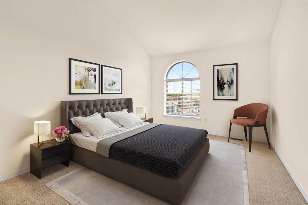 Master Bedroom at MainCentre, Northville, MI, 48167