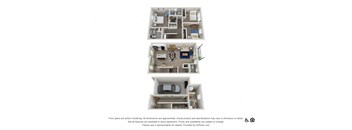 The Cary - 2 bedroom, 2.5 bathroom Townhome  at Griffin Weston, Cary, 27513