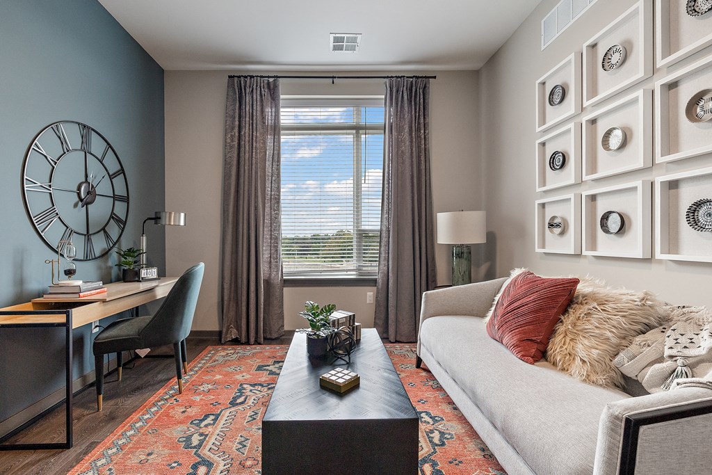 Living room  at The Griffin Royal Oak, Royal Oak, MI