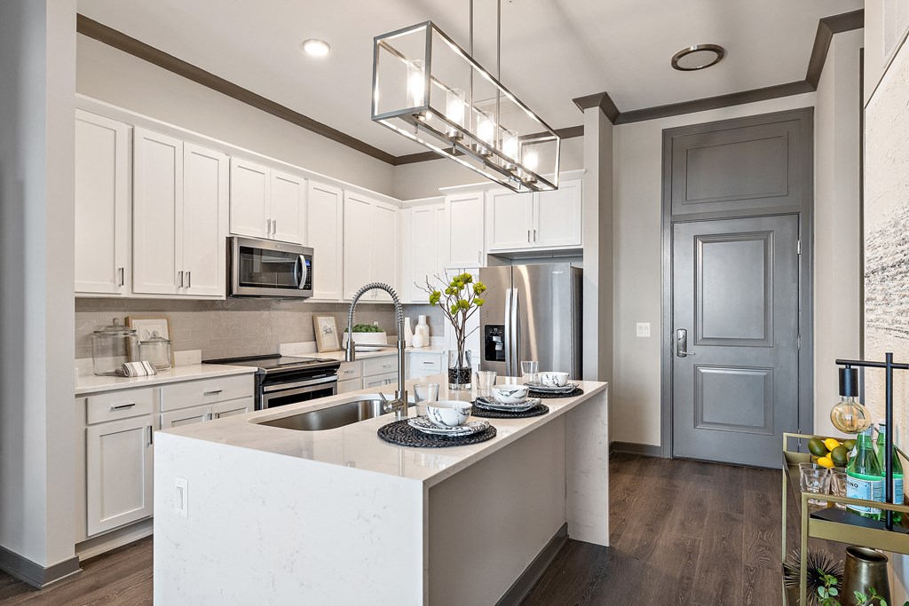 Kitchen and living  at The Griffin Royal Oak, Royal Oak