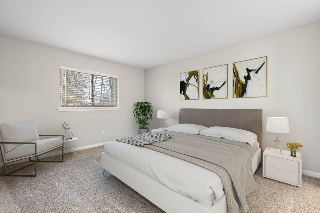 Comfortable Bedroom at Shorebrooke Townhomes, Novi