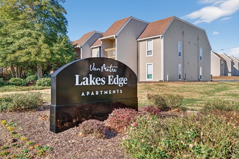 A sign at Lakes Edge Apartments, Greensboro, 27409
