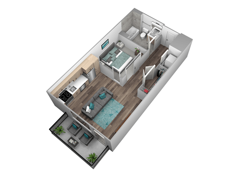A00 Floor Plan at Makers Rise, Herndon, VA
