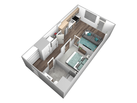 A01-3 Floor Plan at Makers Rise, Virginia, 20171