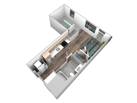 A02 Floor Plan at Makers Rise, Herndon Virginia