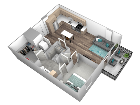 B00-1 Floor Plan at Makers Rise, Virginia
