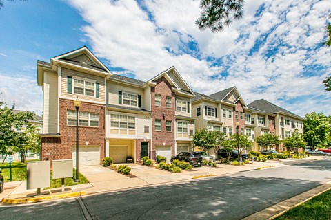 a row of town houses at Barrington Park Apartments, Manassas, VA