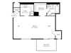 Bluemont Tuscarora Creek Studio 1 bath floor plan apartment in Leesburg VA