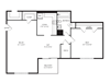 Boxwood Tuscarora Creek 1 bedroom 1 bath floor plan apartment in Leesburg VA