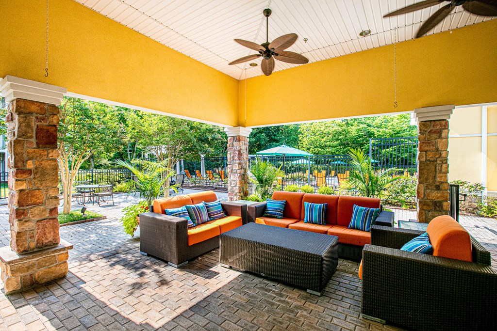 Patio at Broadlands at Broadlands, Ashburn, VA, 20148