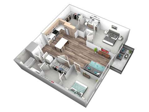 C10-7-1 Floor Plan at Makers Rise, Virginia