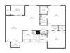 Catoctin Tuscarora Creek 2 bedroom 2 bath floor plan apartment in Leesburg VA
