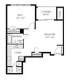 Jackson Barrington Park 1 bedroom 1 bath floor plan apartment Jackson Barrington Park 1 bedroom 1 bath floor plan apartmentJackson Barrington Park 1 bedroom 1 bath floor plan apartment at Barrington Park Apartments, Manassas, Virginia