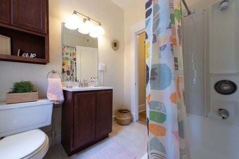 Designer Granite Countertops in all Bathrooms at The Asbury, Washington, 20010