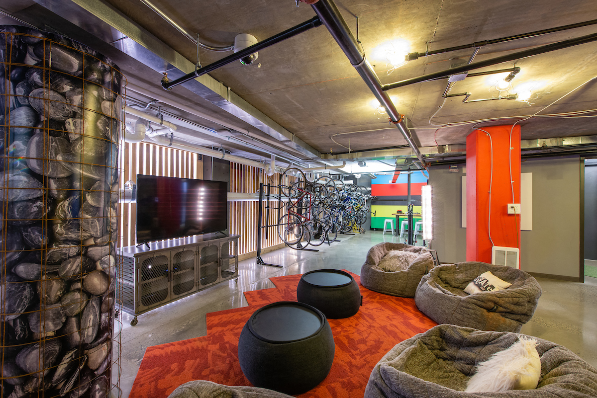 Get comfortable in the Cellar at Fahrenheit Apartments, Washington, DC, 20011