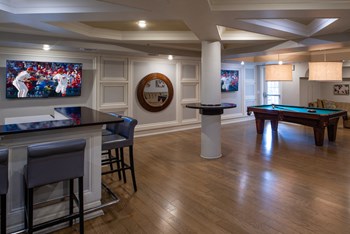 Recreation Room with Billiards Table at Kensington Place, Virginia, 22191
