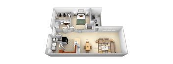 1-bedroom-1-bath-furnished at The Villagio Apartments, Fayetteville, NC, 28303