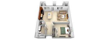 Tessio Villagio Apartments furnished studio 1 bath floor plan apartment in Fayetteville NC  at The Villagio Apartments, Fayetteville