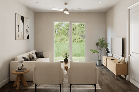 Living Room With TV at The Landings at Hard Scrabble, Columbia South Carolina