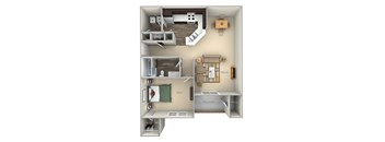 Furnish Floor Plan at Woodland Park, Herndon, Virginia
