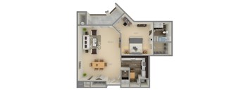 The Canterbury floorplan at The Marque, Gainesville