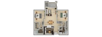The Marseille_II floorplan at The Marque, Virginia, 20155